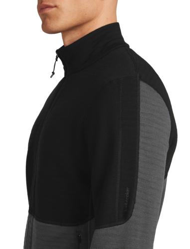 Icebreaker Men Merino 400 RealFleece Descender LS Zip - black