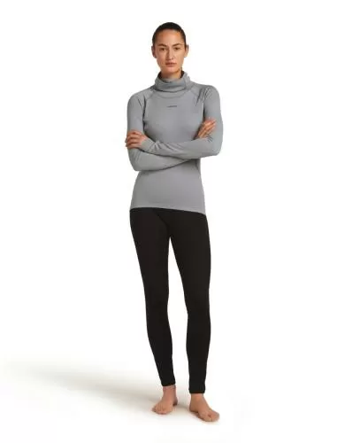 Icebreaker Women 300 MerinoFine Polar LS Roll Neck - alloy
