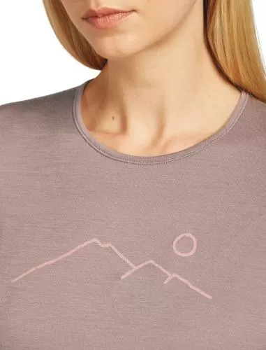 Icebreaker Women Merino 200 Oasis LS Crewe Rainer Ridge - summit