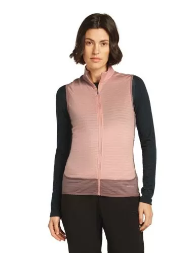 Icebreaker Women Merino Blend 300 RealFleece Descender Vest - summit