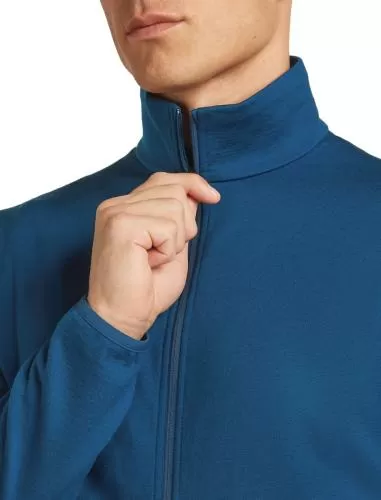Icebreaker Men Merino 560 RealFleece Elemental LS Zip - atlantis