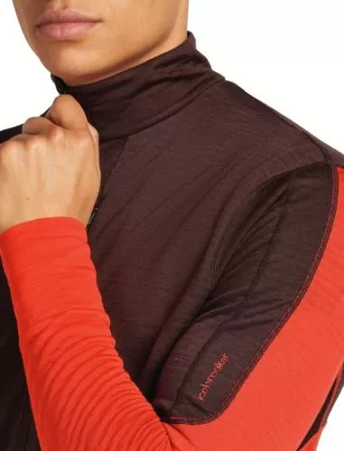Icebreaker Men Merino Blend 200 RealFleece Descender LS Half Zip - java