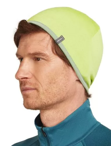 Icebreaker Unisex Merino 200 Oasis Reversible Beanie - peridot