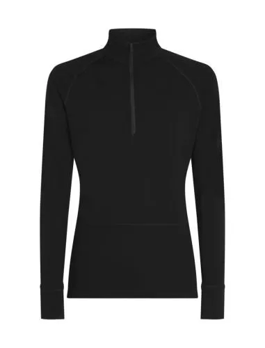 Icebreaker Men Merino 200 ZoneKnit LS Half Zip - black