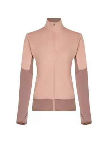 Icebreaker Women Merino Blend 300 RealFleece Descender LS Zip - summit