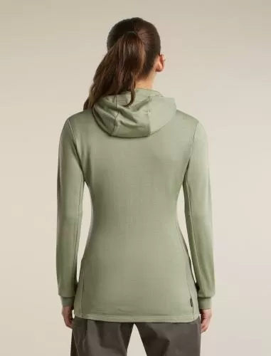 Icebreaker Women Merino Mer 260 Quantum IV LS Zip Ho - lichen