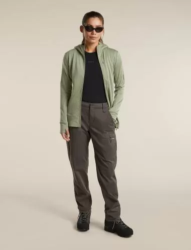 Icebreaker Women Merino Mer 260 Quantum IV LS Zip Ho - lichen