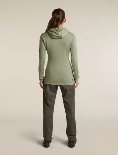 Icebreaker Women Merino Mer 260 Quantum IV LS Zip Ho - lichen