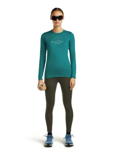 Icebreaker Women Merino 260 Fastray 25" High Rise Tights - dk loden