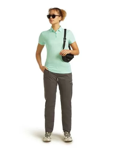 Icebreaker Women Merino 150 Tech Lite SS Polo - mint