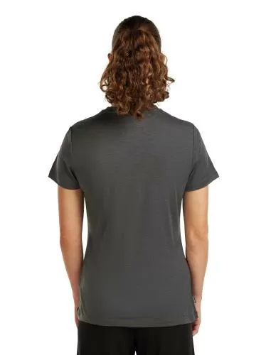 Icebreaker Women Merino 150 Tech Lite SS Tee Hike Path - obsidian