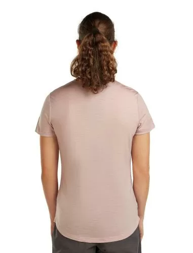 Icebreaker Women Merino Blend 125 Cool-Lite Sphere SS Tee - pink quartz