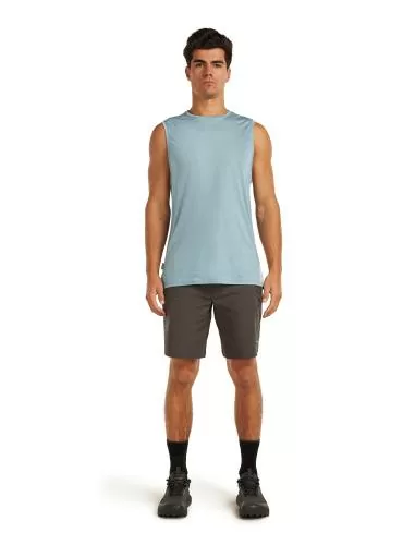 Icebreaker Men Merino Blend 125 Cool-Lite Sphere Tank - flint blue