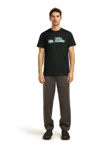 Icebreaker Men Merino 150 Tech Lite SS Tee Transportage - black