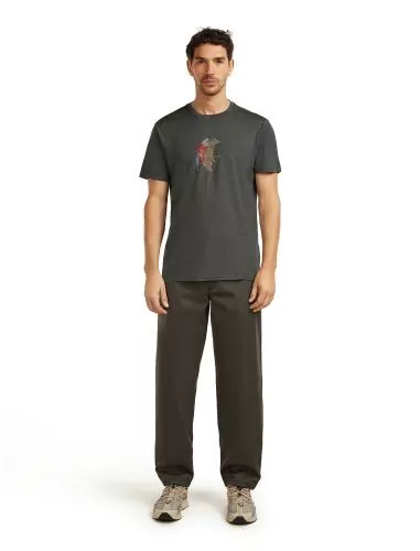 Icebreaker Men Merino 150 Tech Lite SS Tee Bear Catch - obsidian