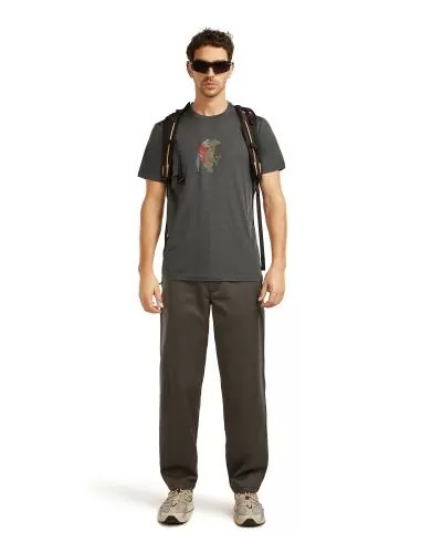 Icebreaker Men Merino 150 Tech Lite SS Tee Bear Catch - obsidian