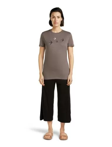 Icebreaker Women Merino 150 Tech Lite SS Tee Bird Transit - porcini