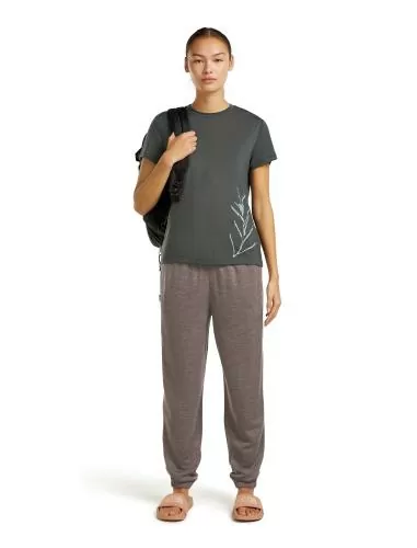Icebreaker Women Merino Blend Core SS Tee Panax - obsidian
