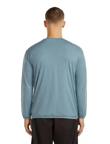 Icebreaker Unisex Merino 150 Round Neck Cardigan - flint blue
