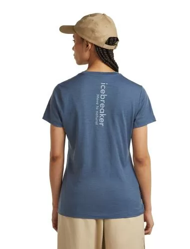 Icebreaker Women Merino 150 Tech Lite SS Tee IB Angle - dawn