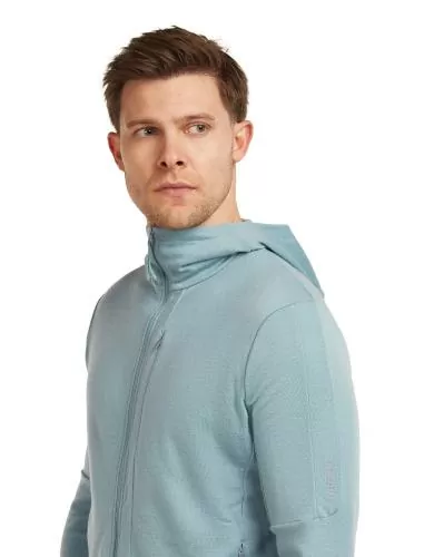 Icebreaker Men Merino 260 Quantum LS Zip Hoodie - flint blue