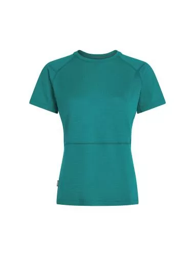 Icebreaker Women Merino 200 Waffle Elevation SS Tee - tidal teal