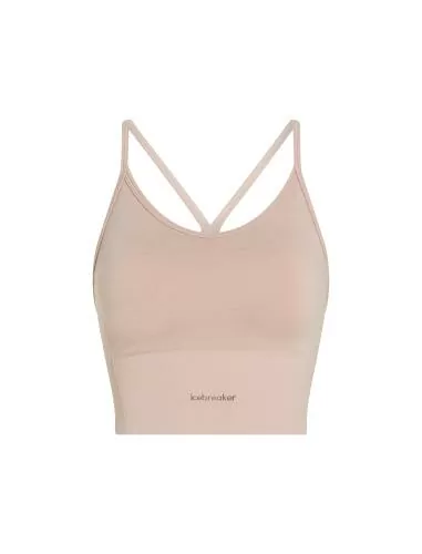 Icebreaker Women Merino Blend 260 Seamless Rib Strappy Tank - pink quartz