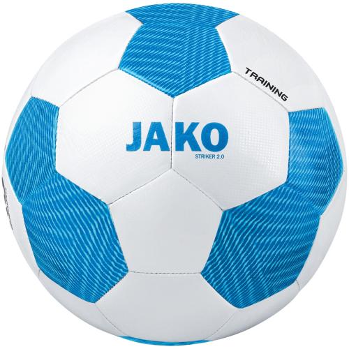 Jako Trainingsball Striker 2.0 - weiß/JAKO blau (Grösse: 5)