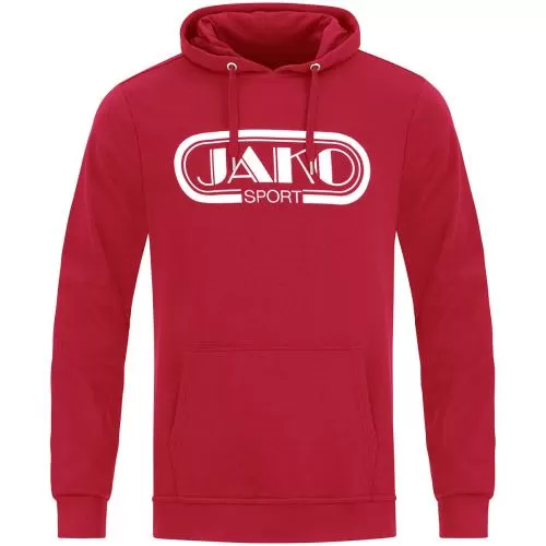 Jako Hooded Sweater Retro - red