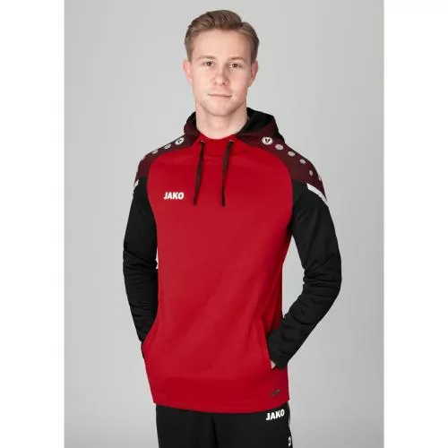 Jako Hooded Sweater Performance - red/black