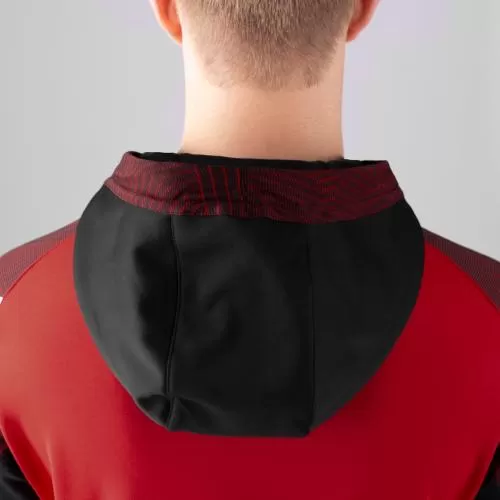 Jako Children Hooded Sweater Performance - red/black