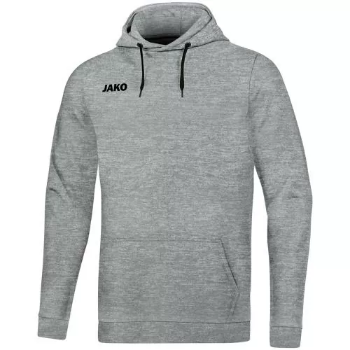 Jako Hooded Sweater Base - light grey melange