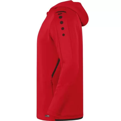 Jako Children Hooded Jacket Challenge - red/black