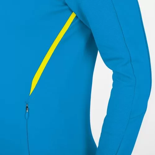 Jako Children Hooded Jacket Challenge - JAKO blue/neon yellow