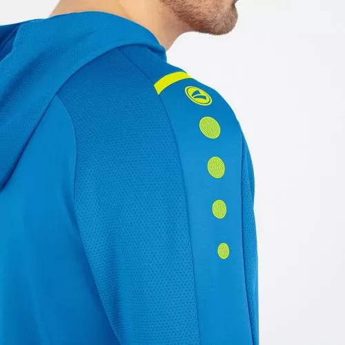 Jako Kinder Trainingsjacke Challenge mit Kapuze - JAKO blau/neongelb 