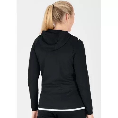 Jako Kinder Trainingsjacke Challenge mit Kapuze - schwarz/weiß