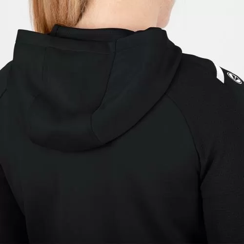 Jako Kinder Trainingsjacke Challenge mit Kapuze - schwarz/weiß