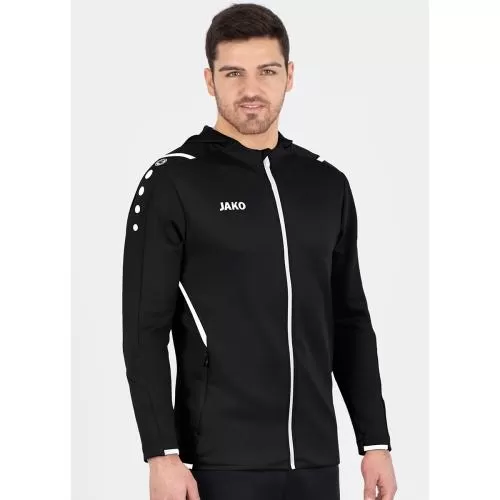 Jako Hooded Jacket Challenge - black/white