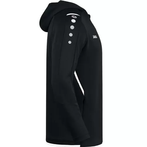 Jako Kinder Trainingsjacke Challenge mit Kapuze - schwarz/weiß