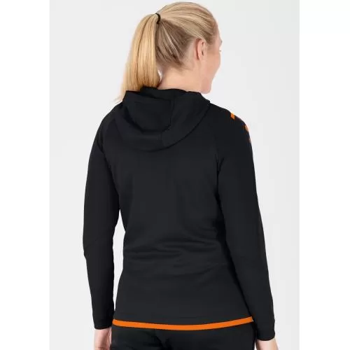 Jako Hooded Jacket Challenge - black/neon orange
