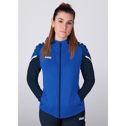 Jako Children Hooded Jacket Performance - royal/seablue