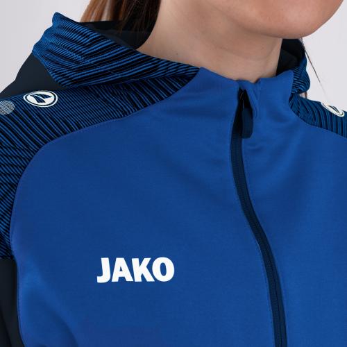 Jako Children Hooded Jacket Performance - royal/seablue