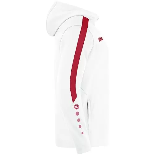 Jako Hooded Jacket Power - white/red