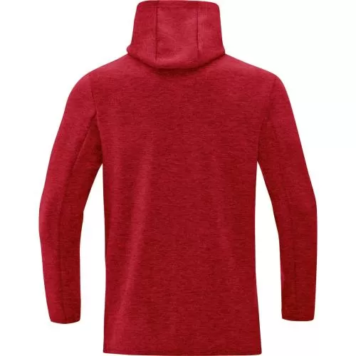 Jako Hooded Jacket Premium Basics - red melange