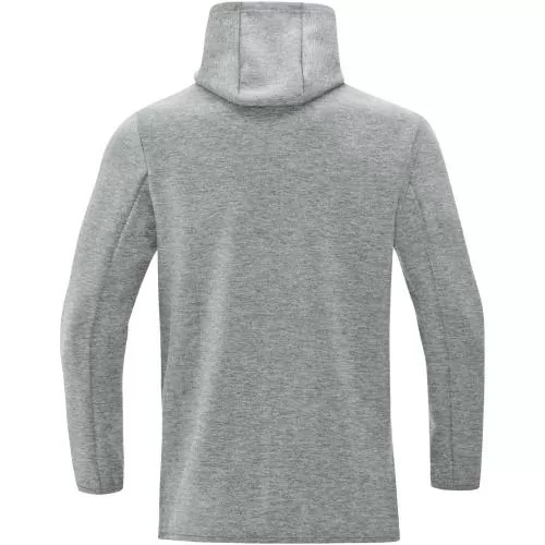 Jako Hooded Jacket Premium Basics - light grey melange