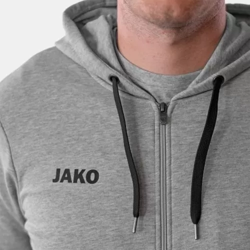 Jako Children Hooded Jacket Base - light grey melange