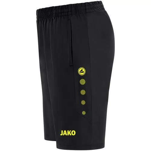 Jako Kinder Trainingsshort Premium - schwarz/citro