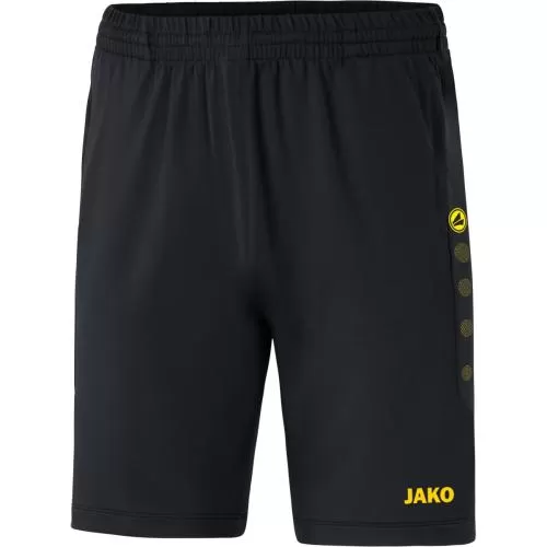 Jako Kinder Trainingsshort Premium - schwarz/citro