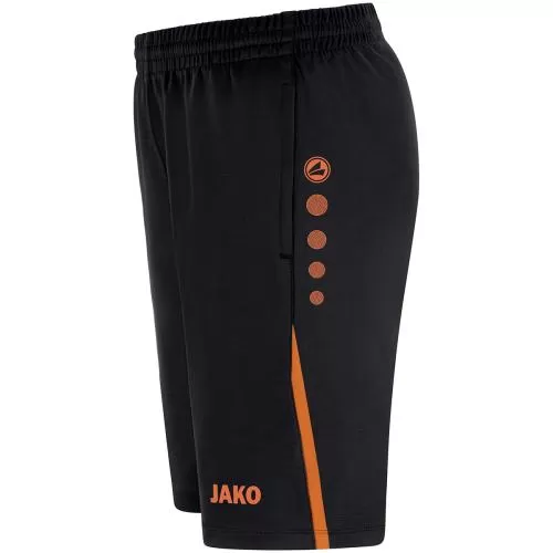 Jako Training Shorts Challenge - black/neon orange