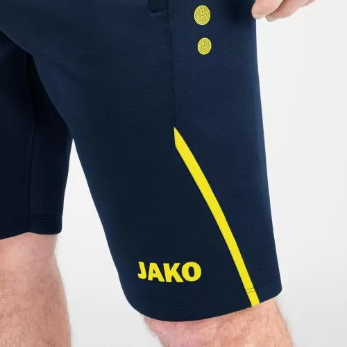 Jako Training Shorts Challenge - seablue/neon yellow